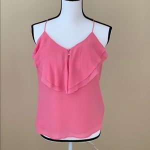 Banana Republic Hot Pink Tank 100% Silk Size PS